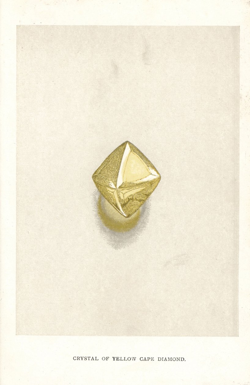 Kristall des Gelben Kapdiamanten, aus Edwin Streeter