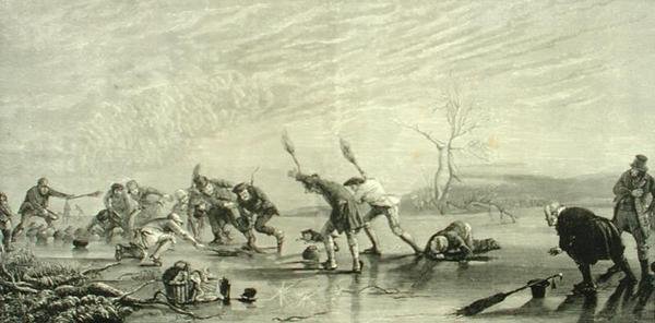 Curling um 1880, aus 