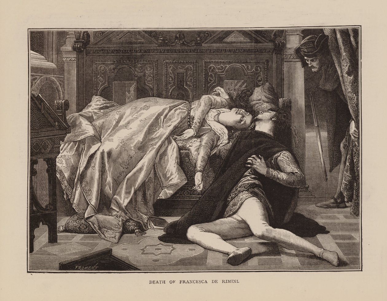 Tod von Francesca De Rimini (Gravur) von English School