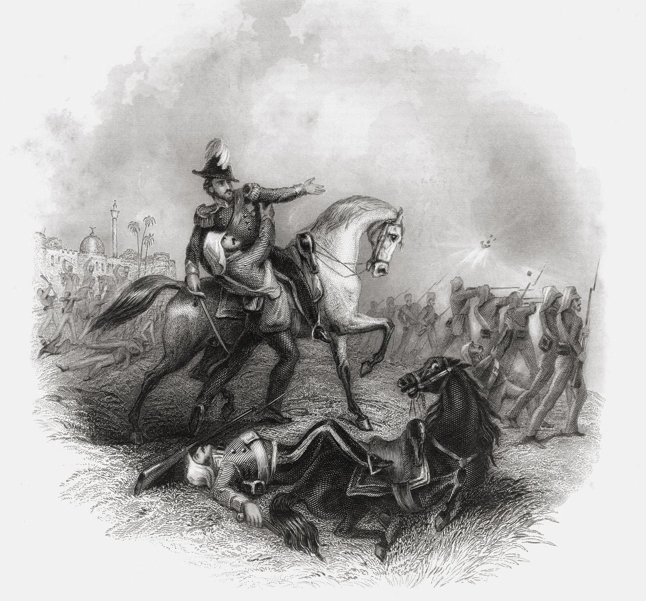 Tod von Sir Henry Montgomery Lawrence, aus 