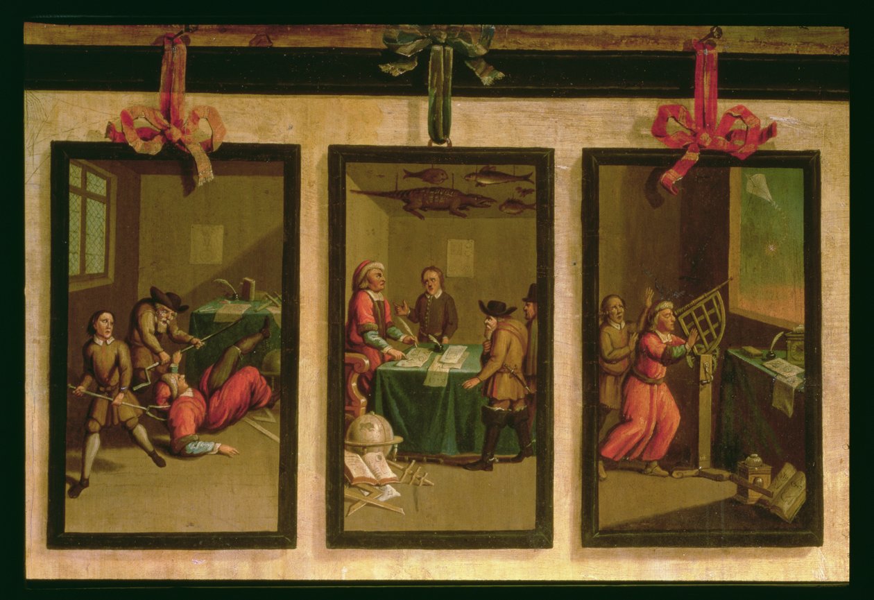 Detail der Vertäfelung im niederländischen Salon von English School