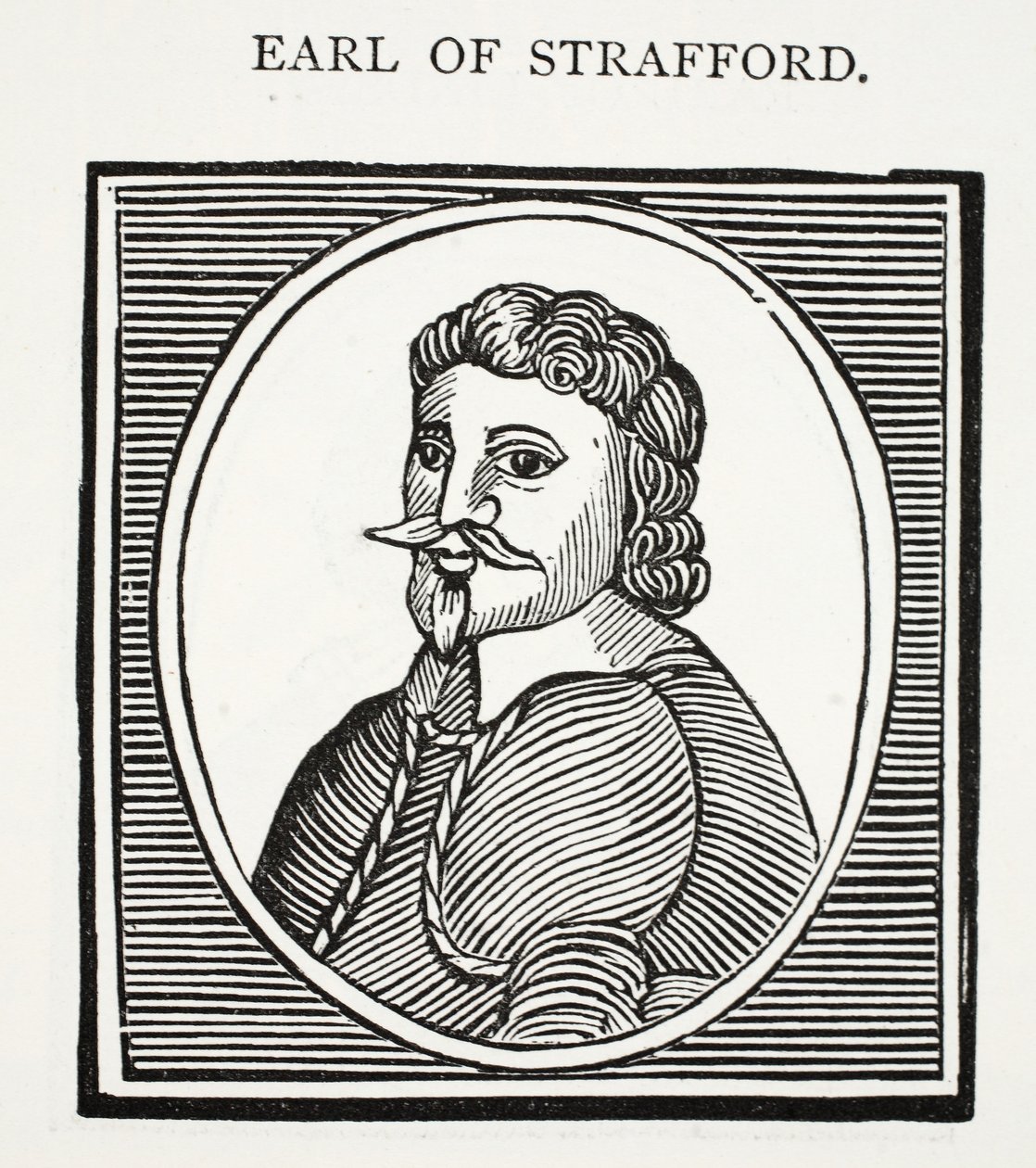 Earl of Strafford, Illustration aus Chap-books des achtzehnten Jahrhunderts von John Ashton, veröffentlicht 1882 von English School