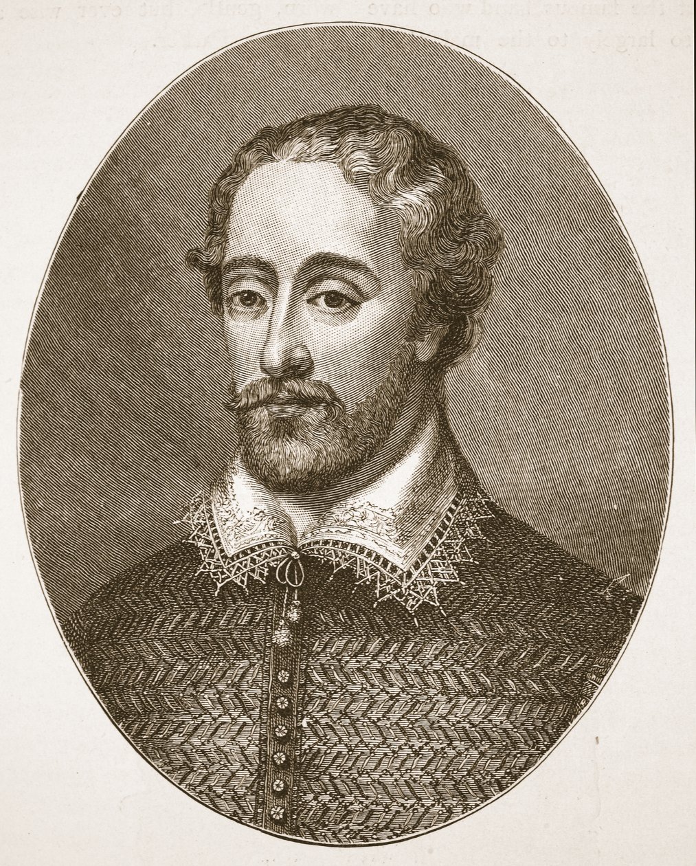 Edmund Spenser, aus einem Stich von G. Vertue, Illustration aus Die Kirche von England: Eine Geschichte für das Volk von H.D.M. Spence-Jones, veröffentlicht um 1910 von English School