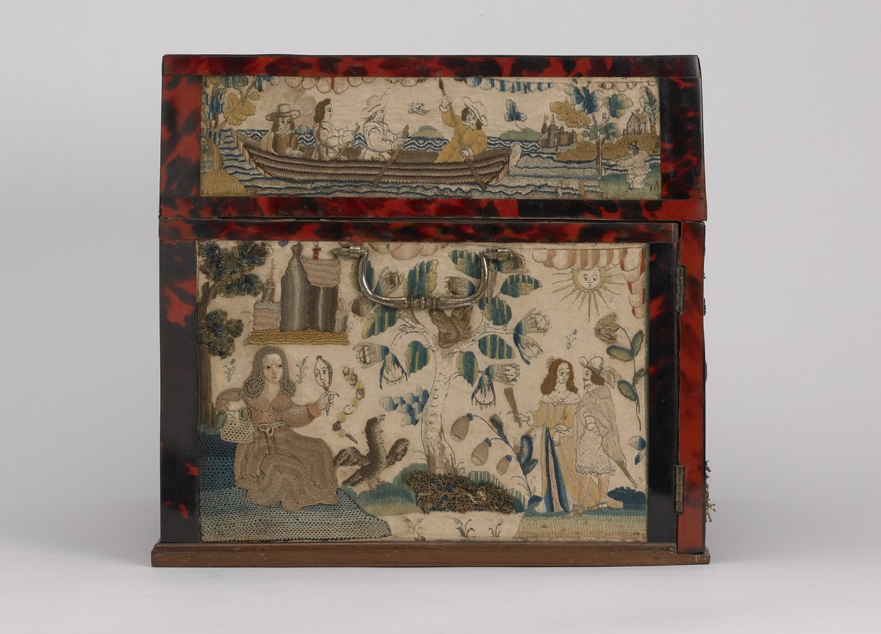 Bestickte Schatulle, ca. 1660 von English School