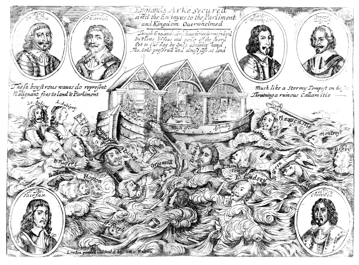 Englands Arche gesichert und die Feinde des Parlaments und Königreichs überwältigt, 1645-46 von English School