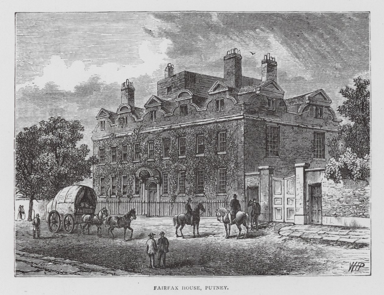 Fairfax House, Putney (Lithografie) von English School