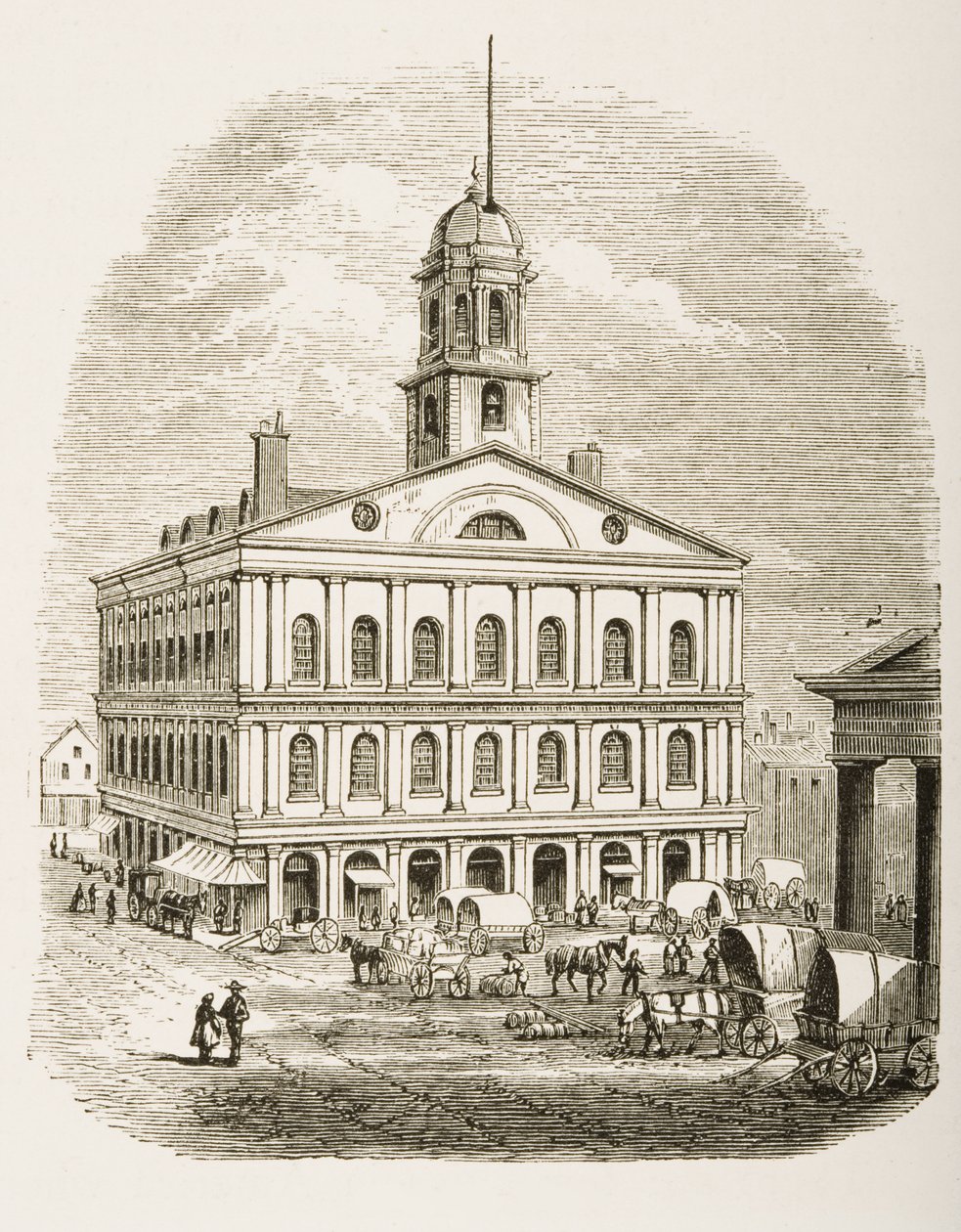 Faneuil Hall, Boston, ca. 1870, aus 