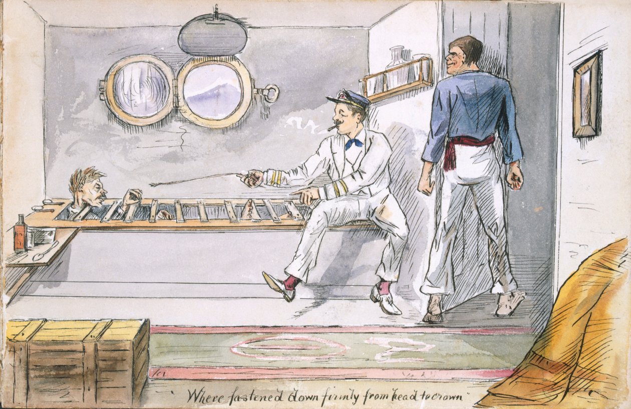 Fest verankert von Kopf bis Krone..., ca. 1880 von English School