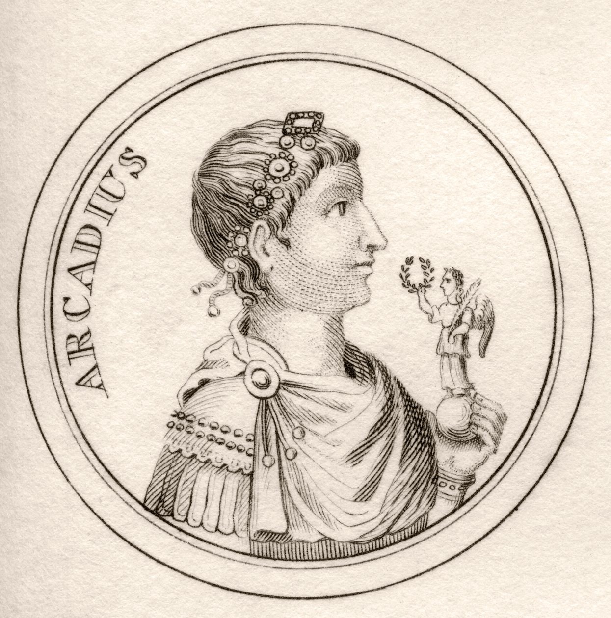Flavius Arcadius, aus 
