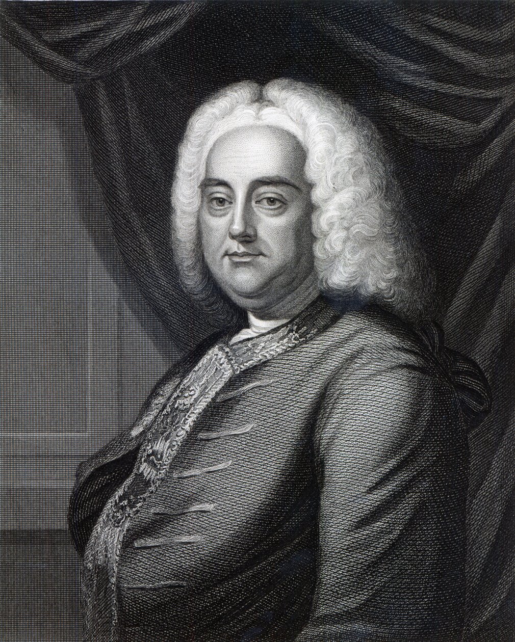 Georg Friedrich Händel, graviert von Thomson von English School