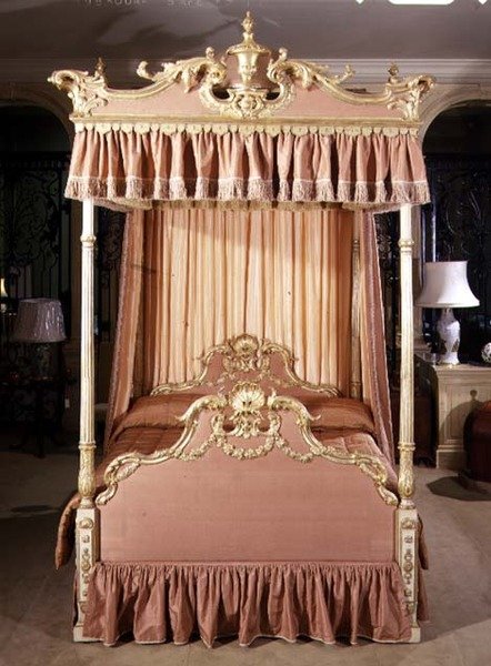 George III Himmelbett, spätes 18. Jahrhundert von English School
