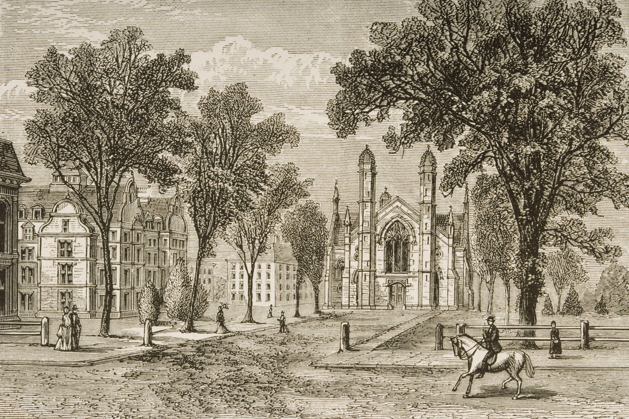 Gore Hall, Harvard University, ca. 1870, aus 