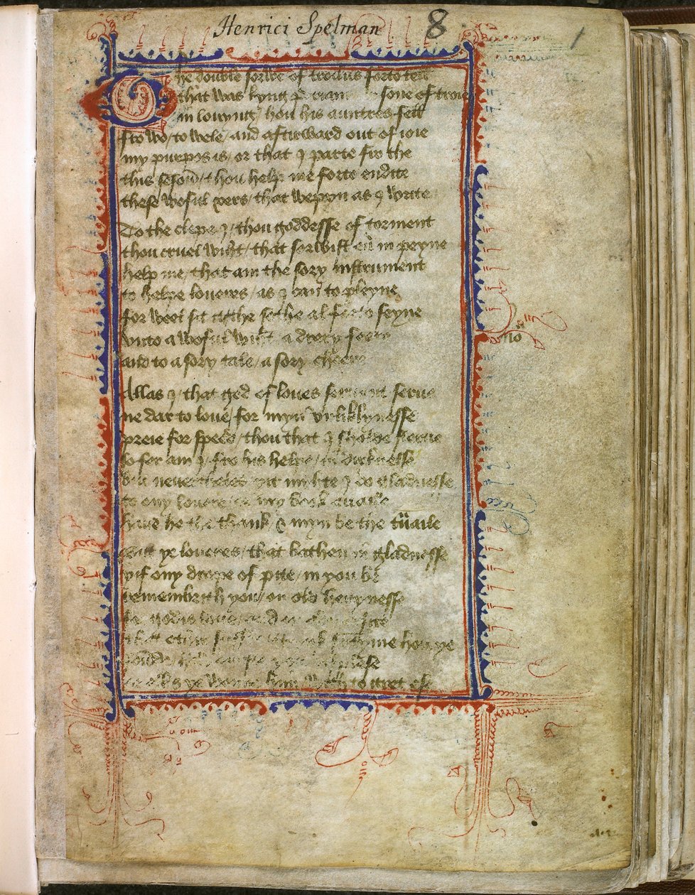 Troilus und Criseyde, von Geoffrey Chaucer von English School