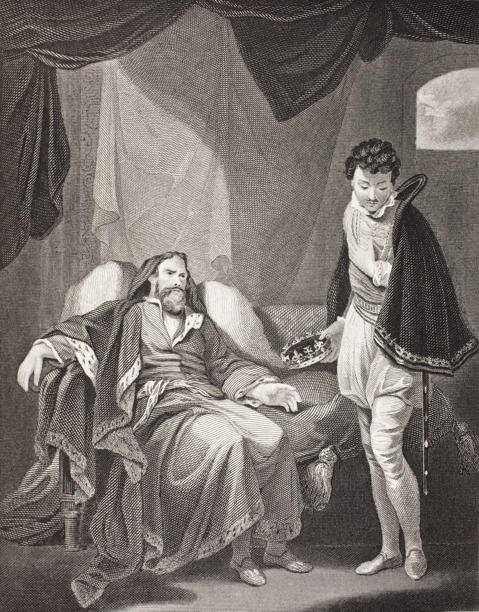 Heinrich IV. tadelt Prinz Heinrich, aus 