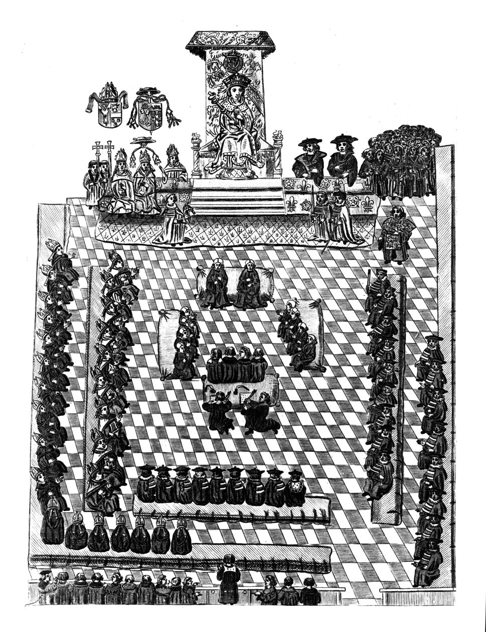 Heinrich VIII. im Parlament von English School