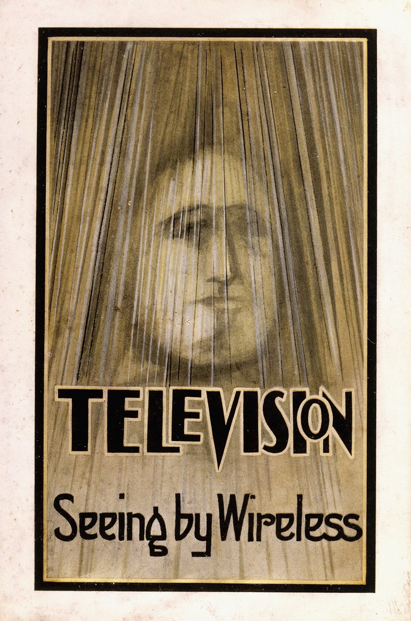 Illustrierter Schutzumschlag für die Erstausgabe von "Television", 1926 von English School