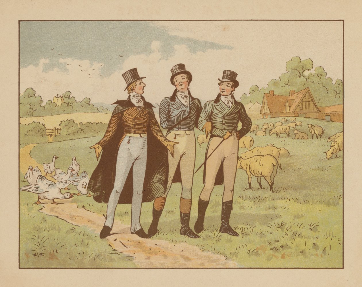 Illustration für The Men of Ware, um 1880 von English School