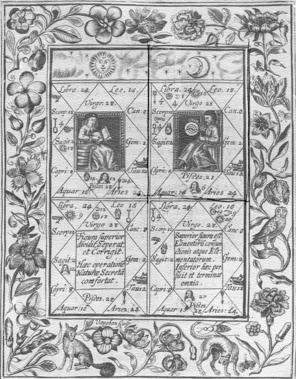 Illustration aus Theatrum Chemicum Britannicum von Elias Ashmole, 1652 von English School