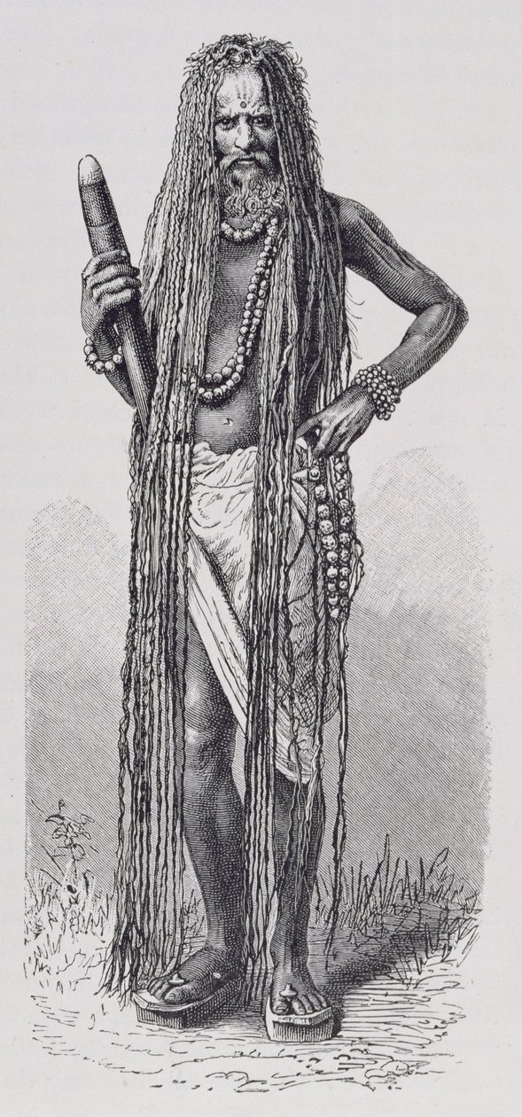 Indischer Fakir, aus Die Geschichte der Menschheit, Bd.III, von Prof. Friedrich Ratzel, 1898 von English School