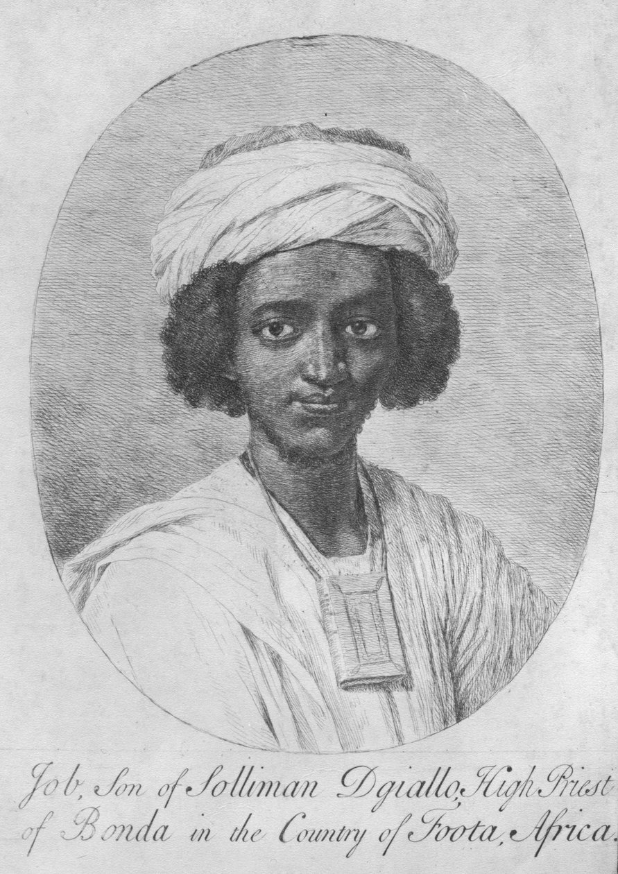 Job, Sohn von Solliman Dgiallo, Hohepriester von Bonda in Afrika, ca. 1750 von English School