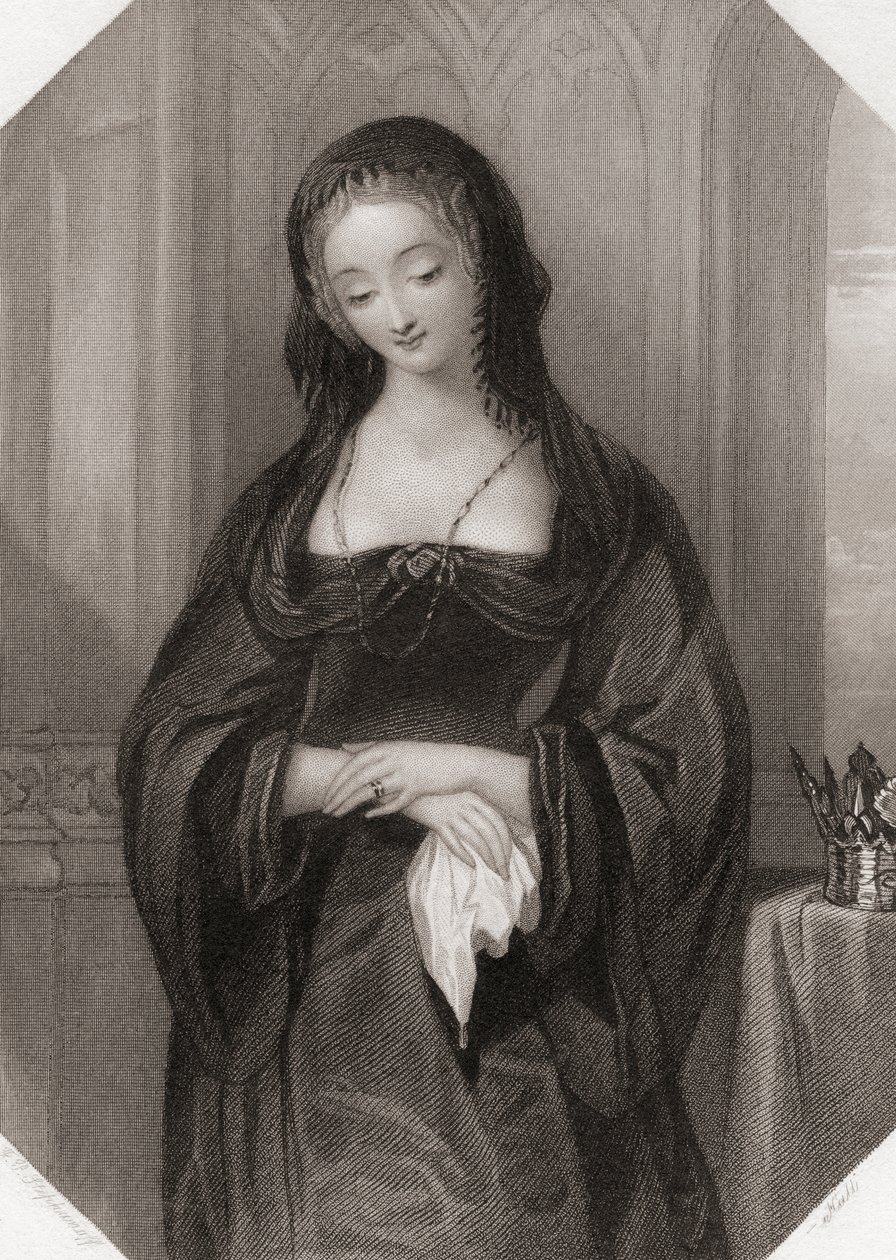 Lady Grey. Hauptfigur aus Shakespeares Stück König Heinrich VI von English School