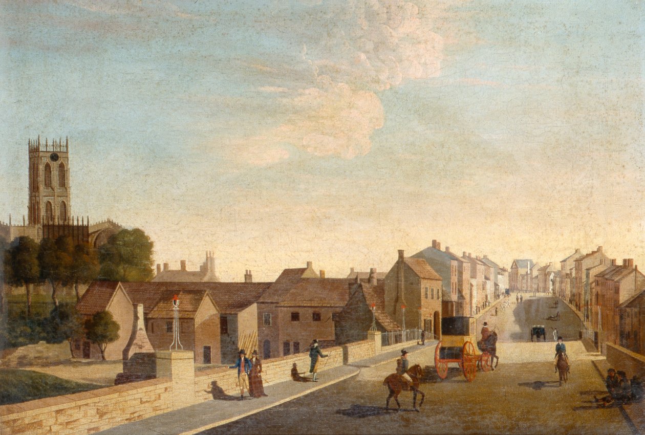 Landschaft mit Kirche, ca. 1790 von English School