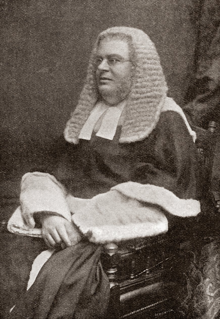 Lewis William Cave 1832-1897. Britischer Richter. Aus The Strand Magazine, veröffentlicht 1896 von English School