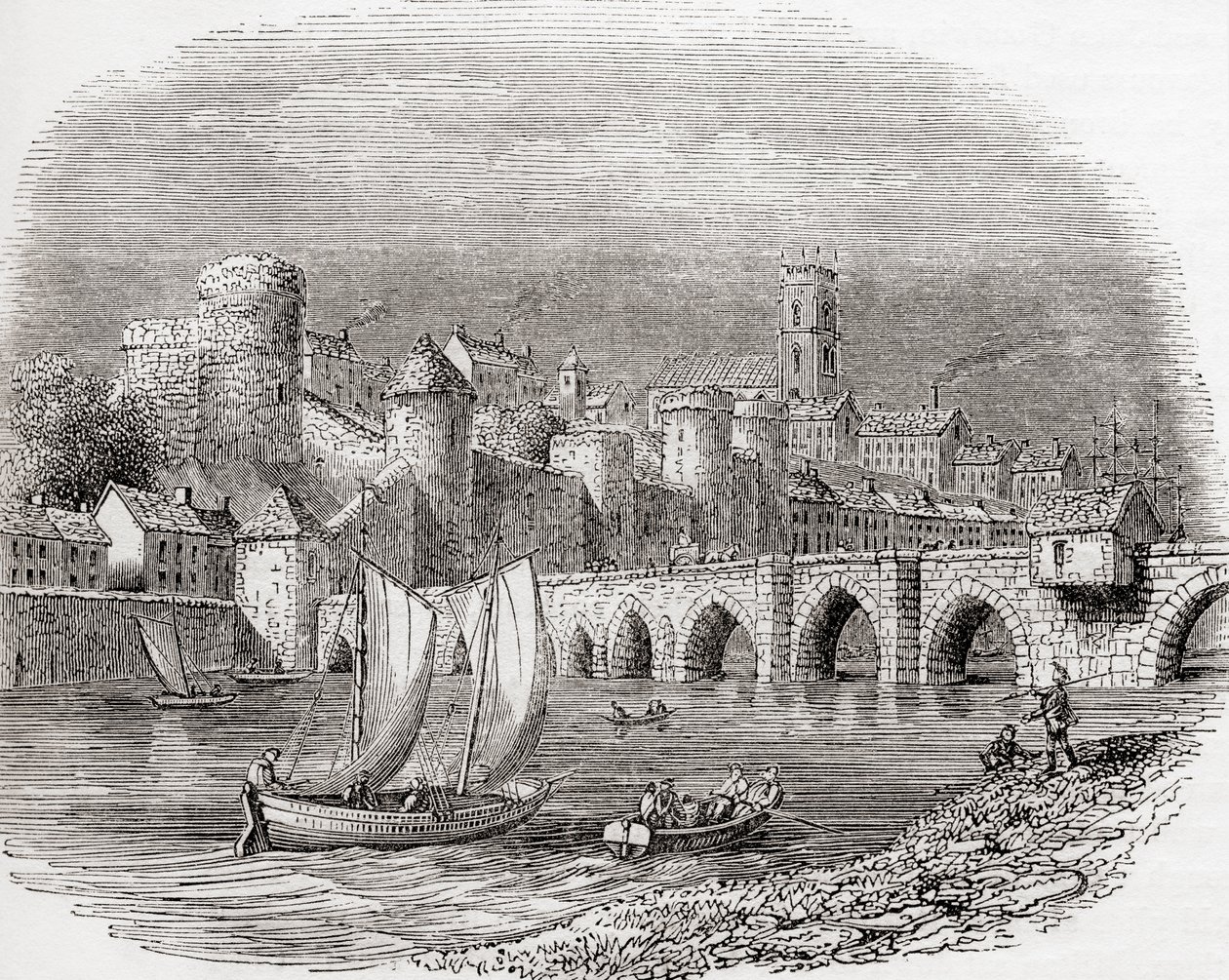 Limerick, County Limerick, Irland, zeigt King John