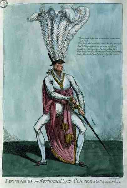 Lothario, aufgeführt von Mr. Coates im Haymarket Theatre, 9. Dezember 1811, veröffentlicht von William Holland von English School