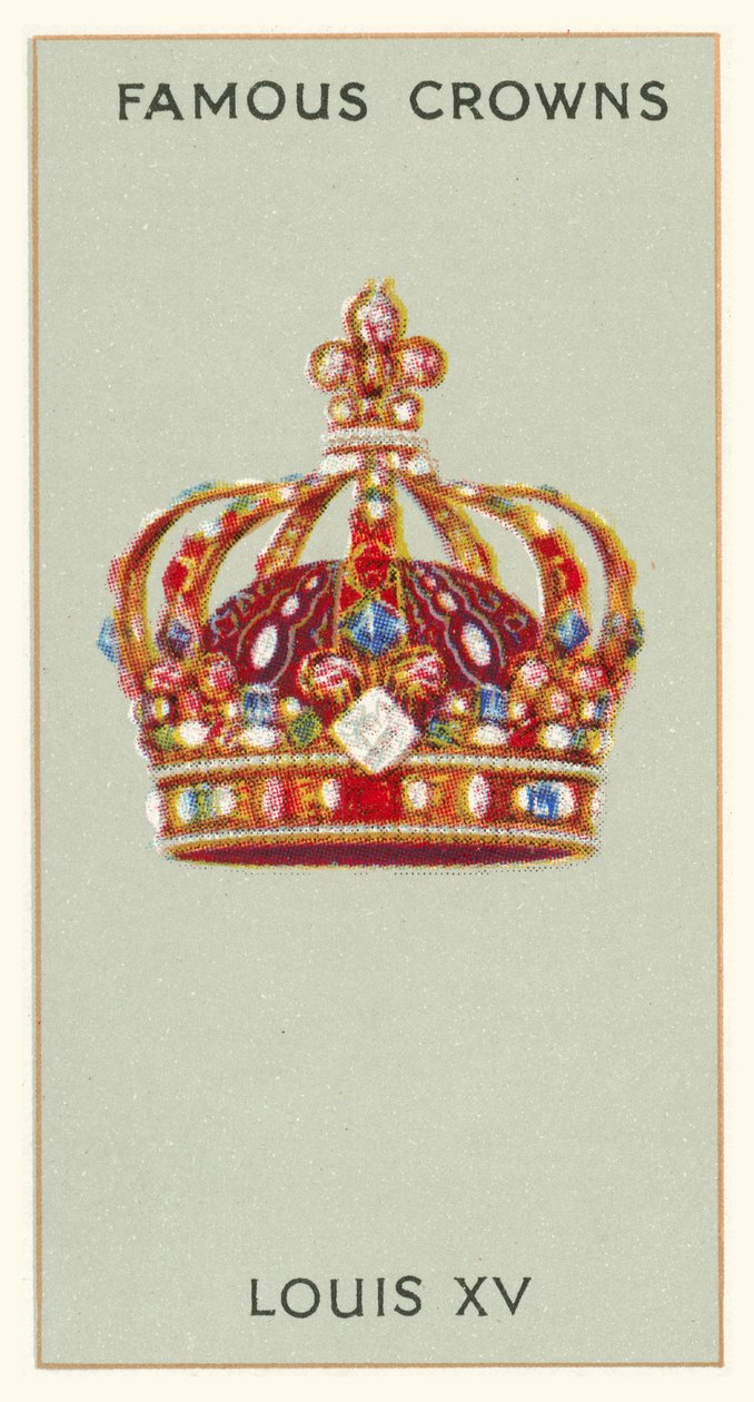 Ludwig XV. (Chromolithografie) von English School