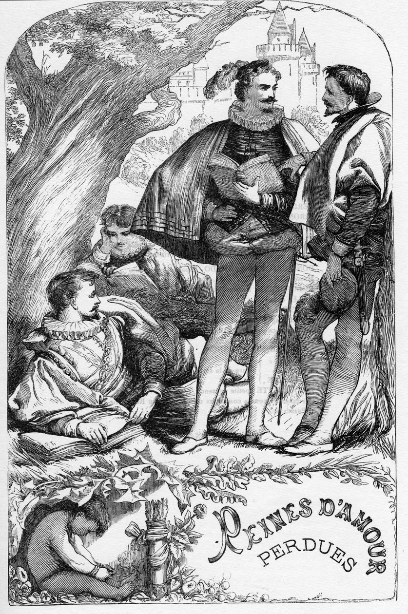 Verlorene Liebesmüh - Illustration in „Gesammelte Werke von William Shakespeare“ 1866 - Die Illustrationen und die allgemeine Form dieser Ausgabe sind von Cassell