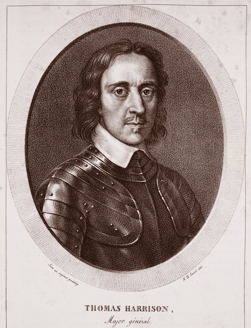 Generalmajor Thomas Harrison, zugeschrieben N.H. Jacob, graviert von de Langlume von English School