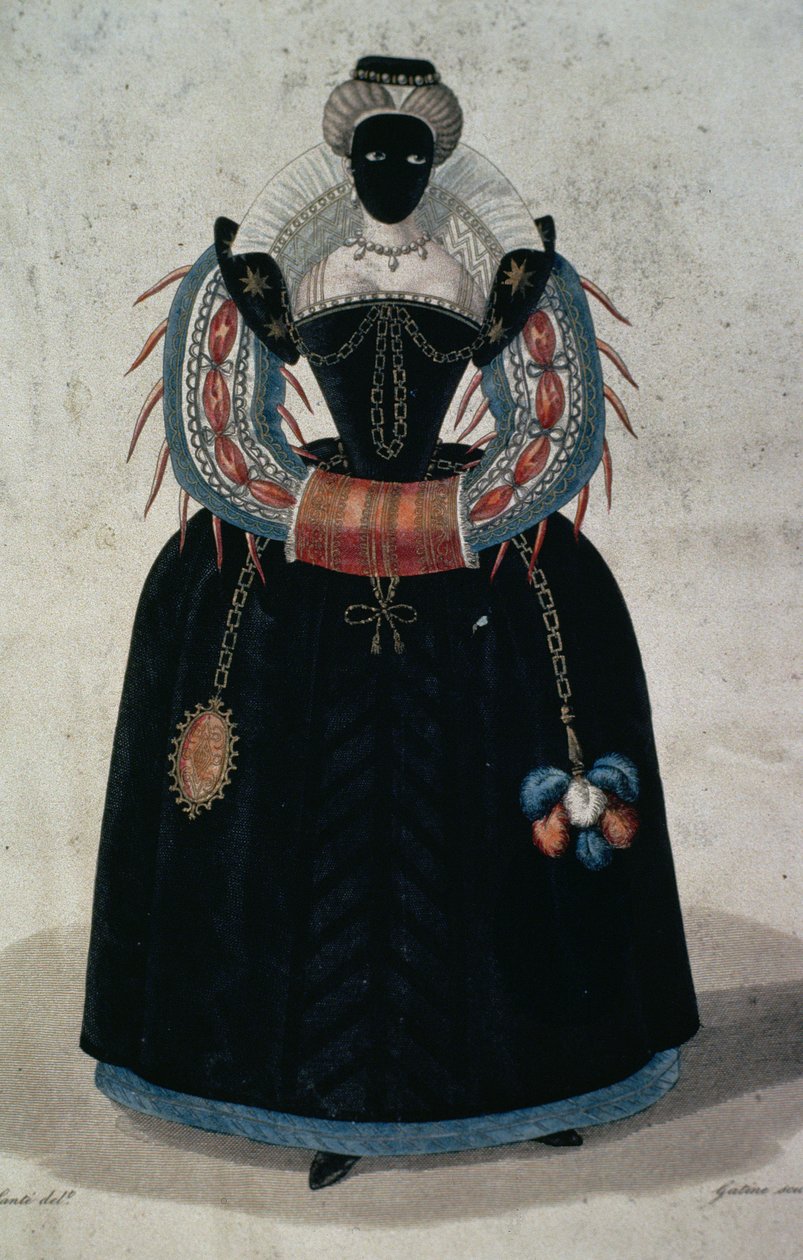 Maskenkostüm im Stil von Henri III von English School