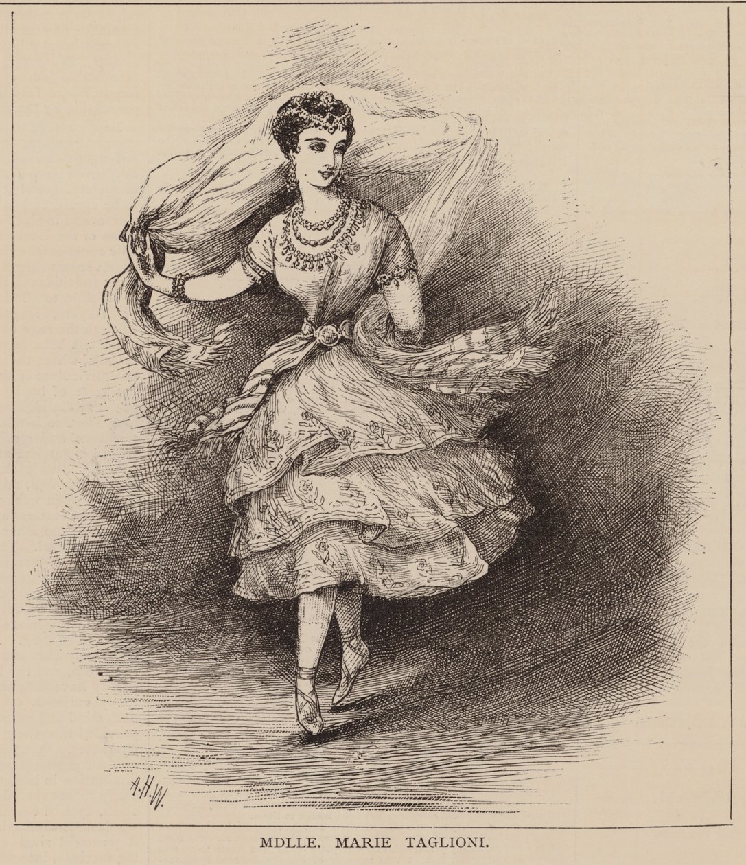 Mdlle Marie Taglioni von English School