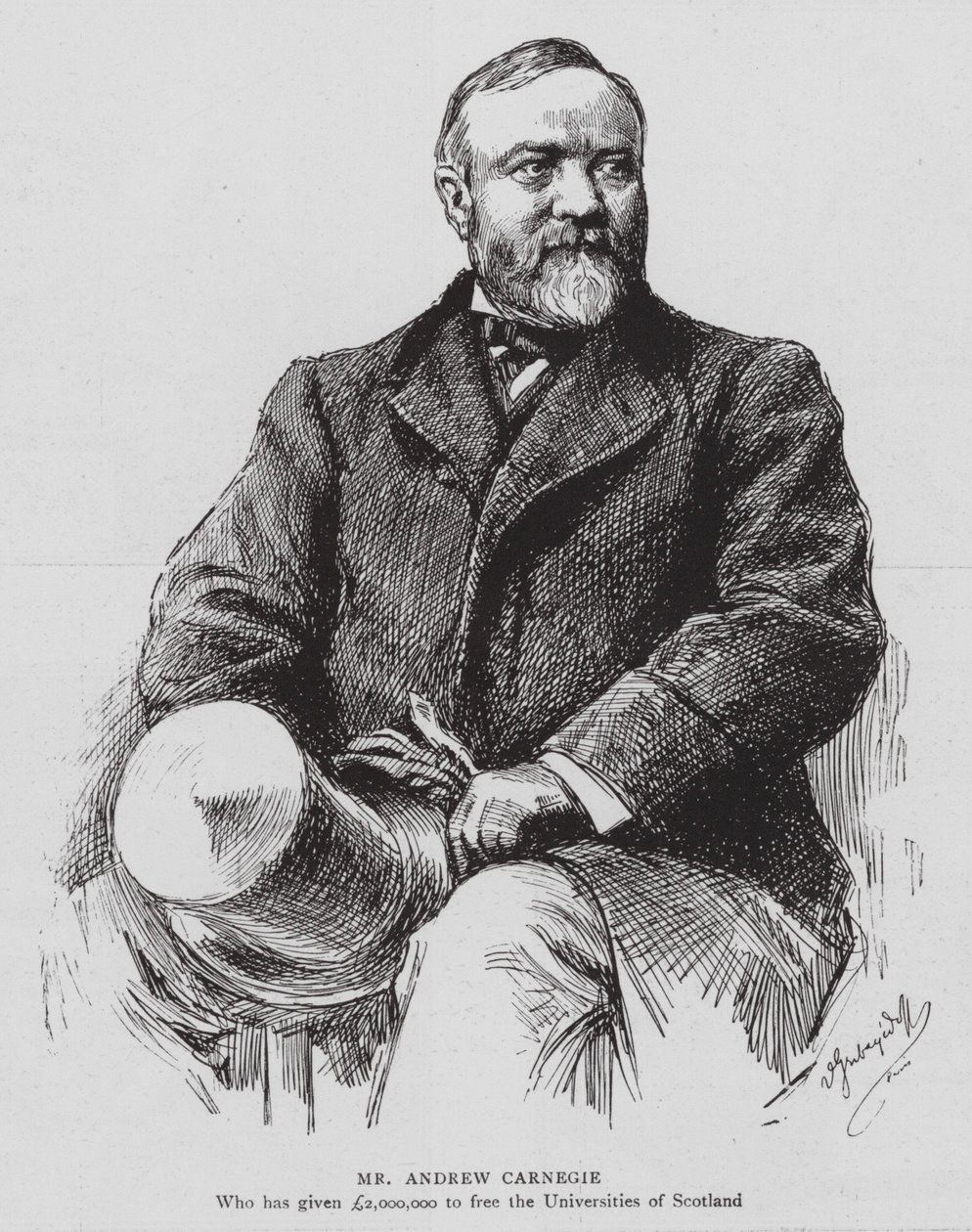 Herr Andrew Carnegie von English School