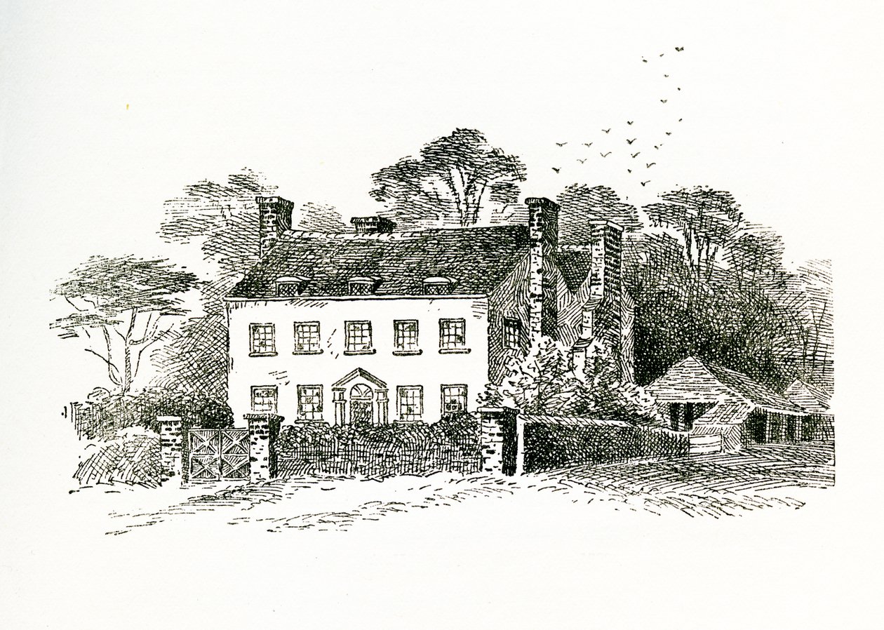 Mrs. Snookes Haus in Ringmer, Sussex, England, 1733 von English School