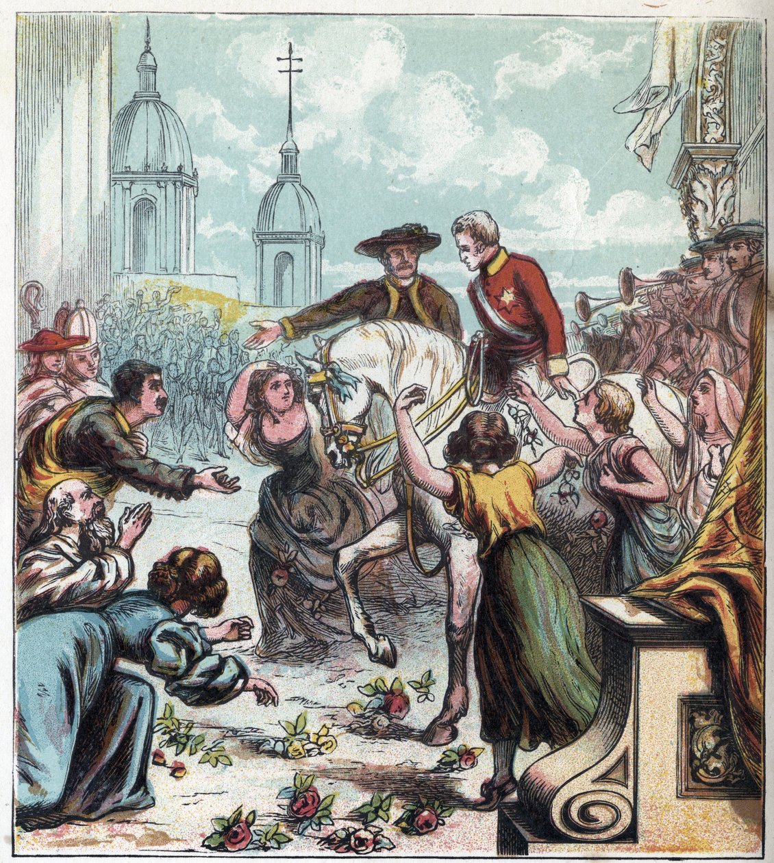 Napoleonischer Krieg: Der Herzog von Wellington (1769-1852) befreite Madrid 1812 aus dem französischen Griff. Wellington in Madrid von English School