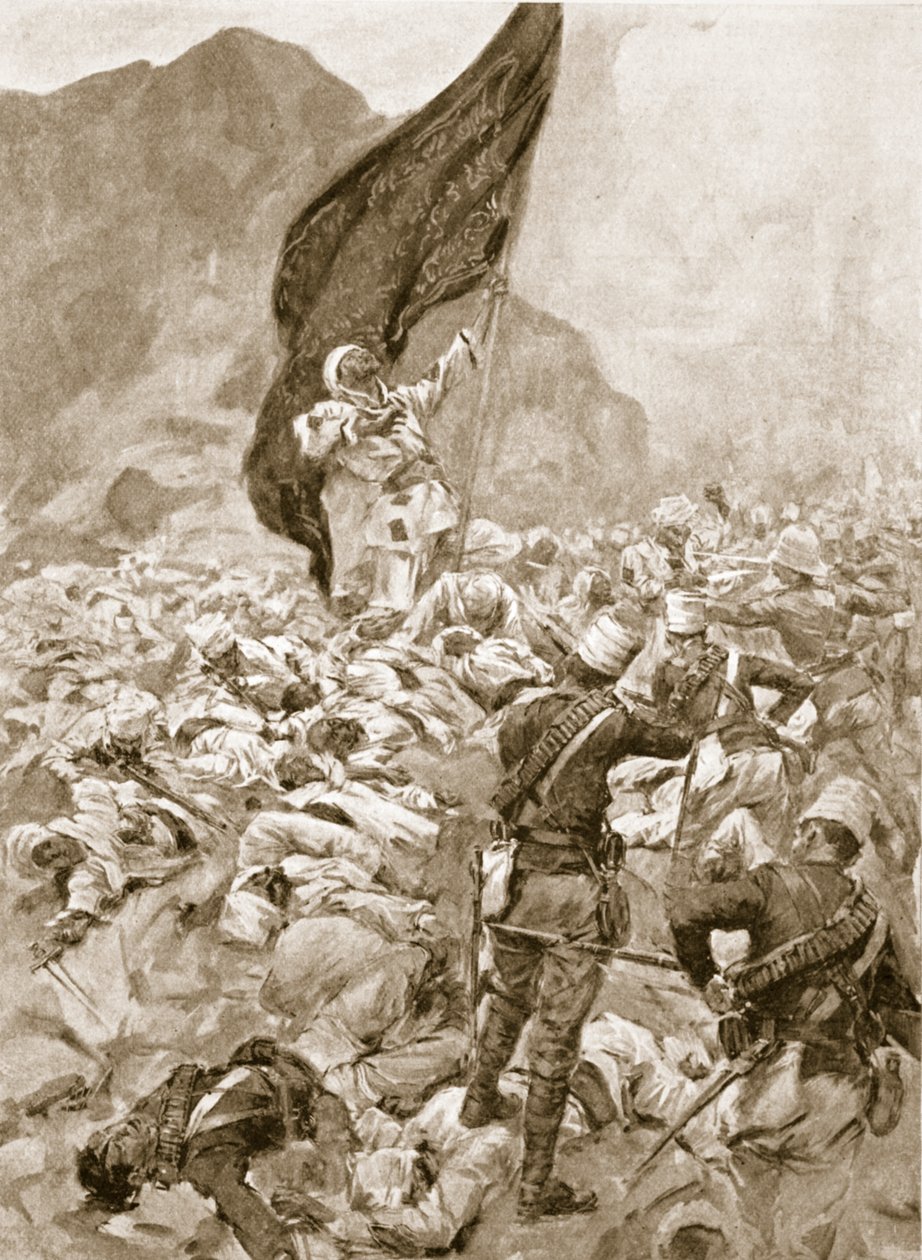Omdurman: Der letzte Träger der Schwarzen Flagge, 2. September 1898 von English School