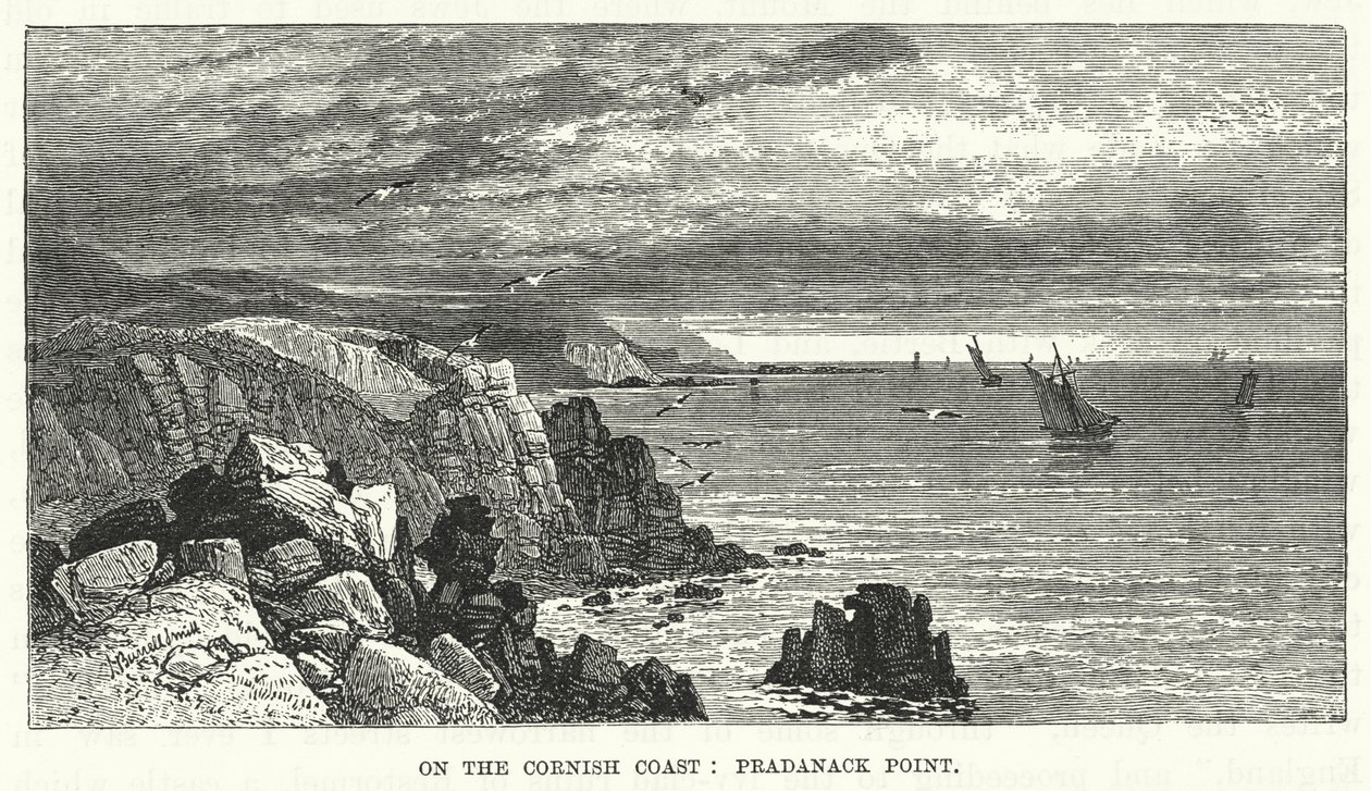 An der Küste von Cornwall: Pradanack Point von English School