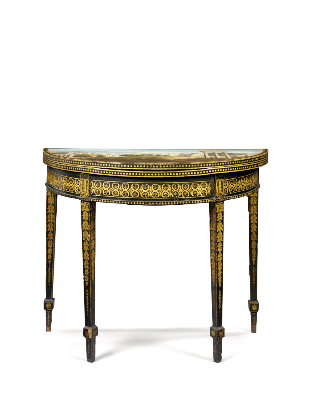 Einer von einem Paar George III Teetische, möglicherweise irisch, ca. 1780 von English School