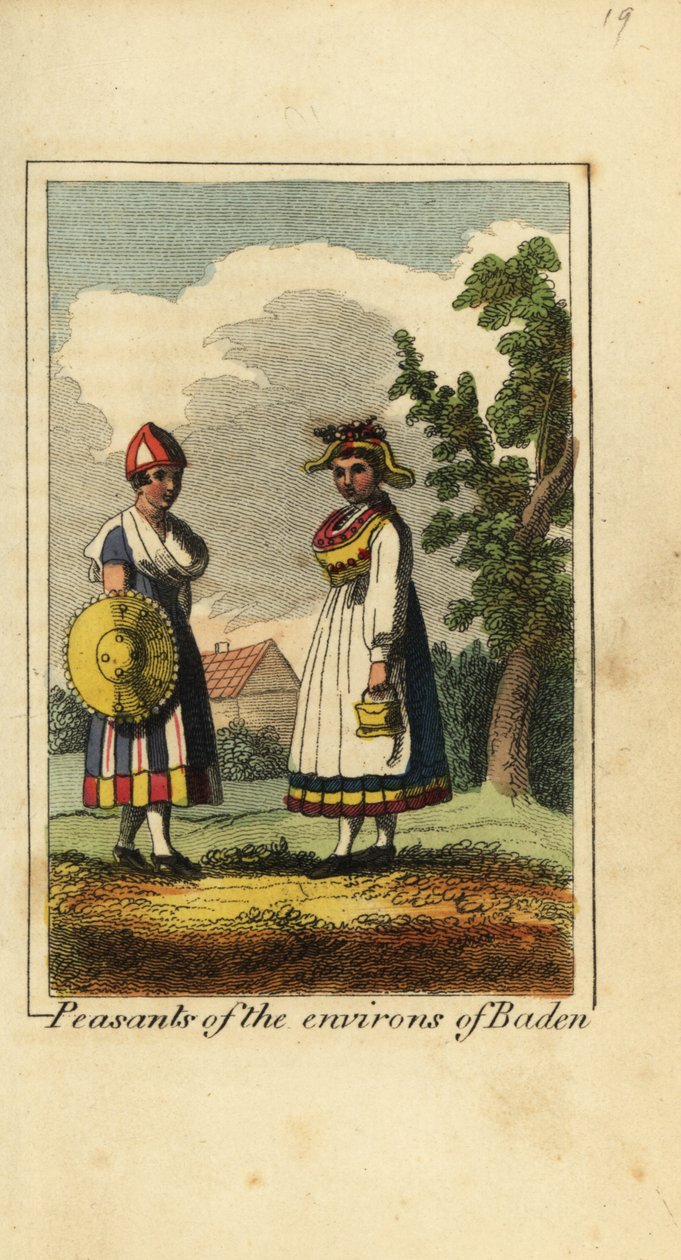 Bäuerinnen aus der Umgebung von Baden, Deutschland von English School