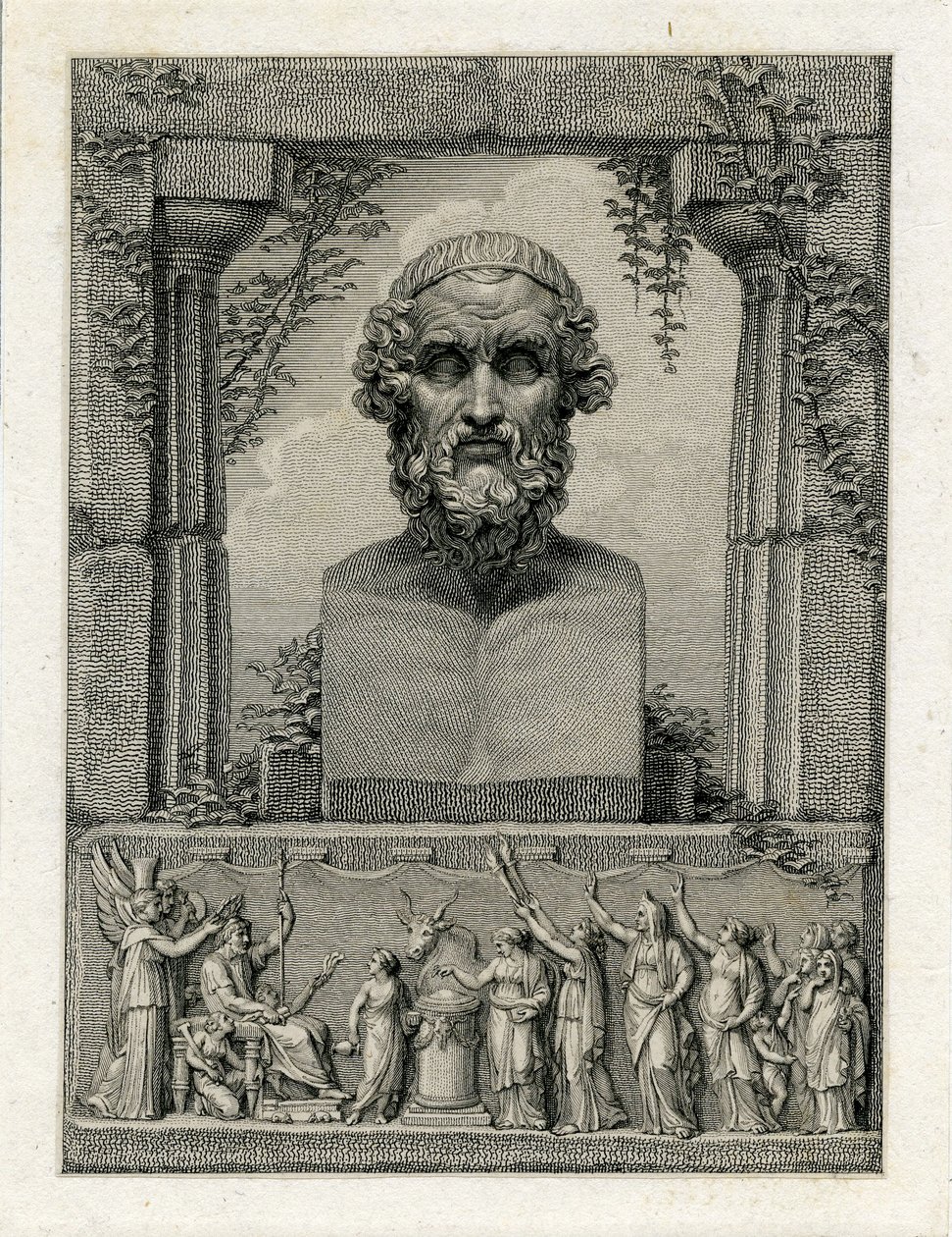 Pindar, antiker griechischer Lyriker (um 522-um 433 v. Chr.) von English School