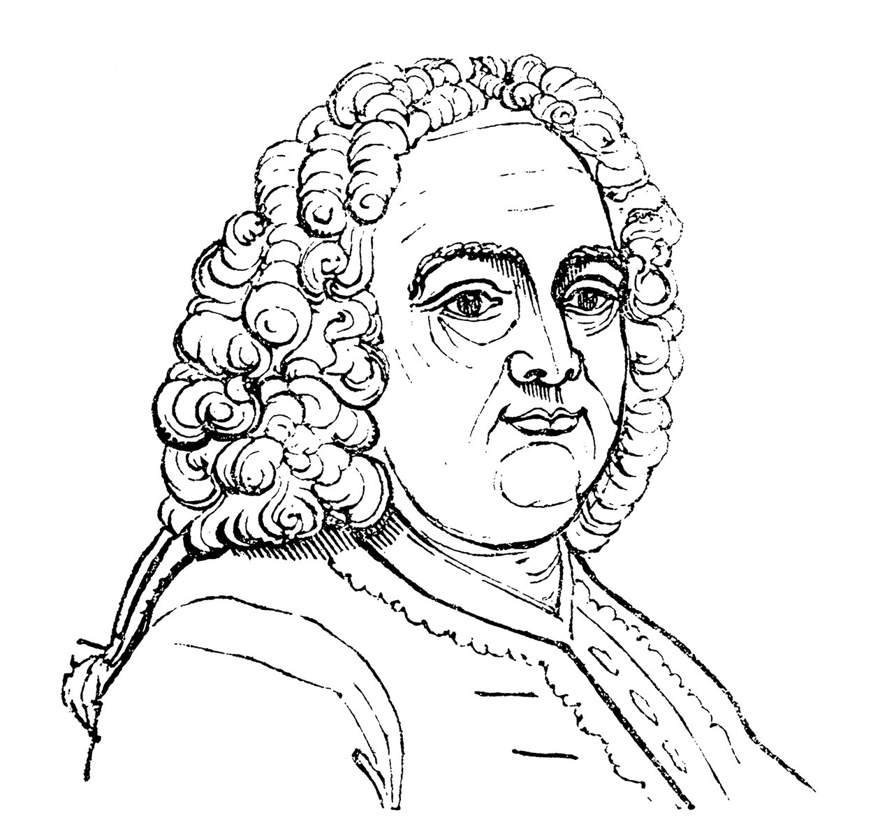 Porträt von Georg Friedrich Händel (Gravur) von English School