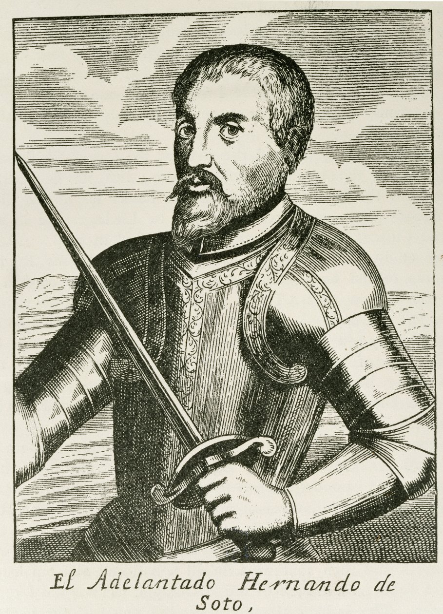 Porträt von Hernando de Soto (ca.1496-1542) aus 