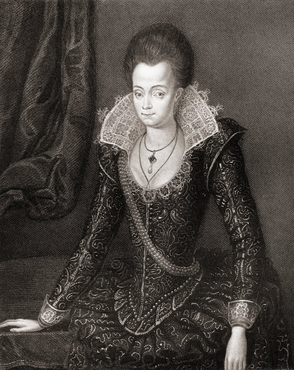 Porträt von Lady Arabella Stuart (1575-1615) aus Lodges British Portraits, 1823 von English School
