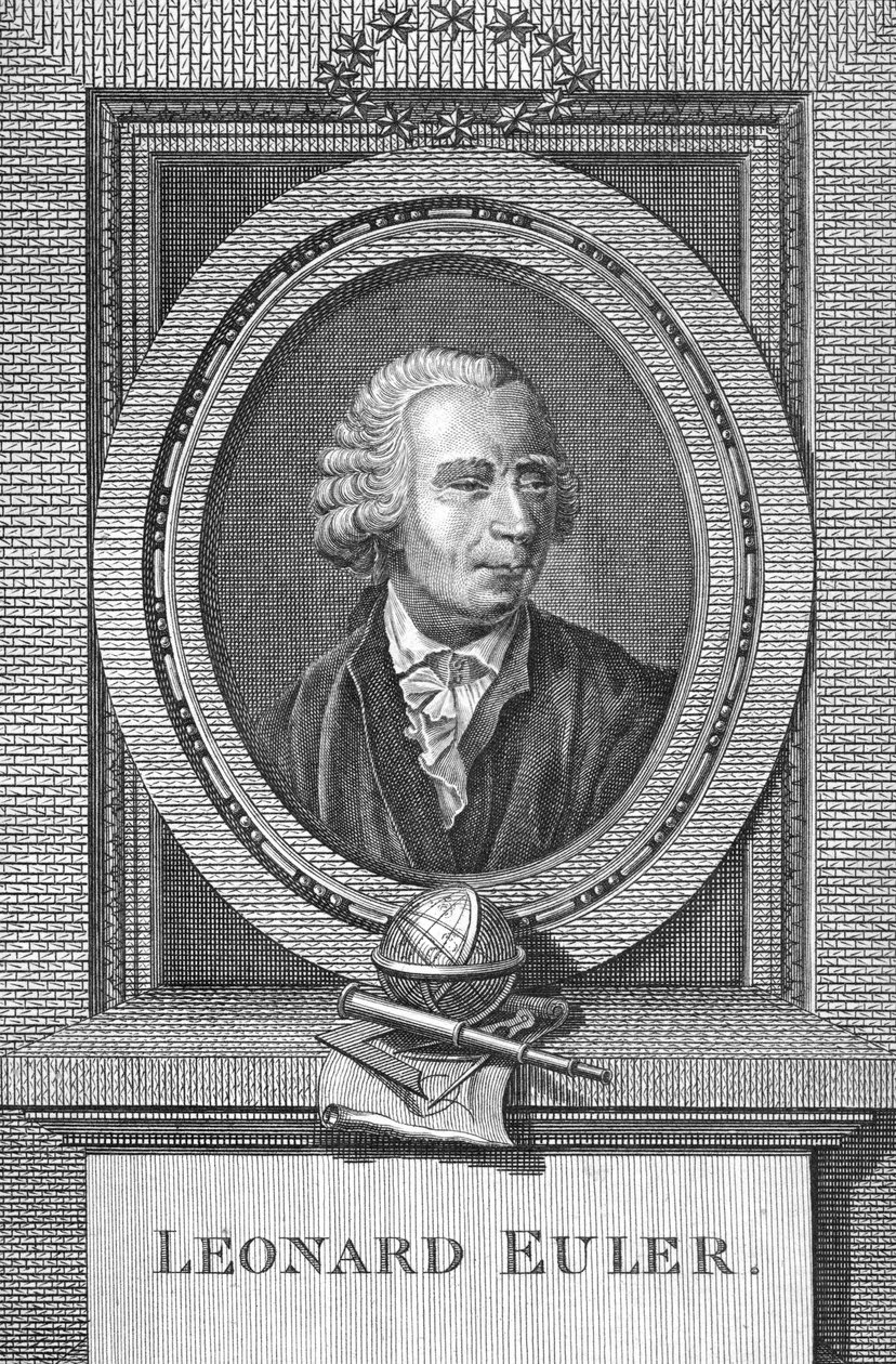 Porträt von Leonard Euler (1707-83) von English School