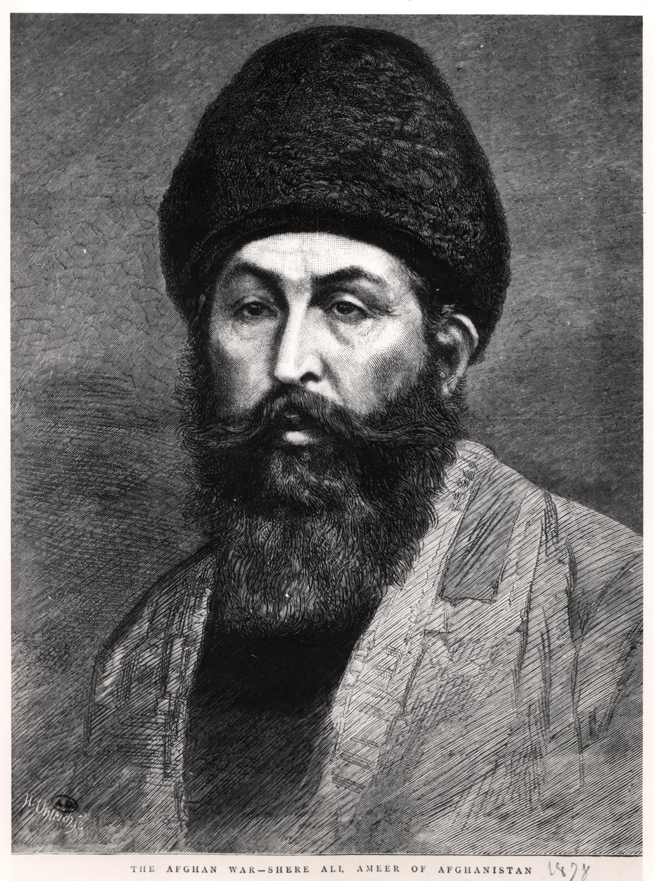 Porträt von Shir Ali Khan (1825-79) Emir von Afghanistan, 1878 von English School