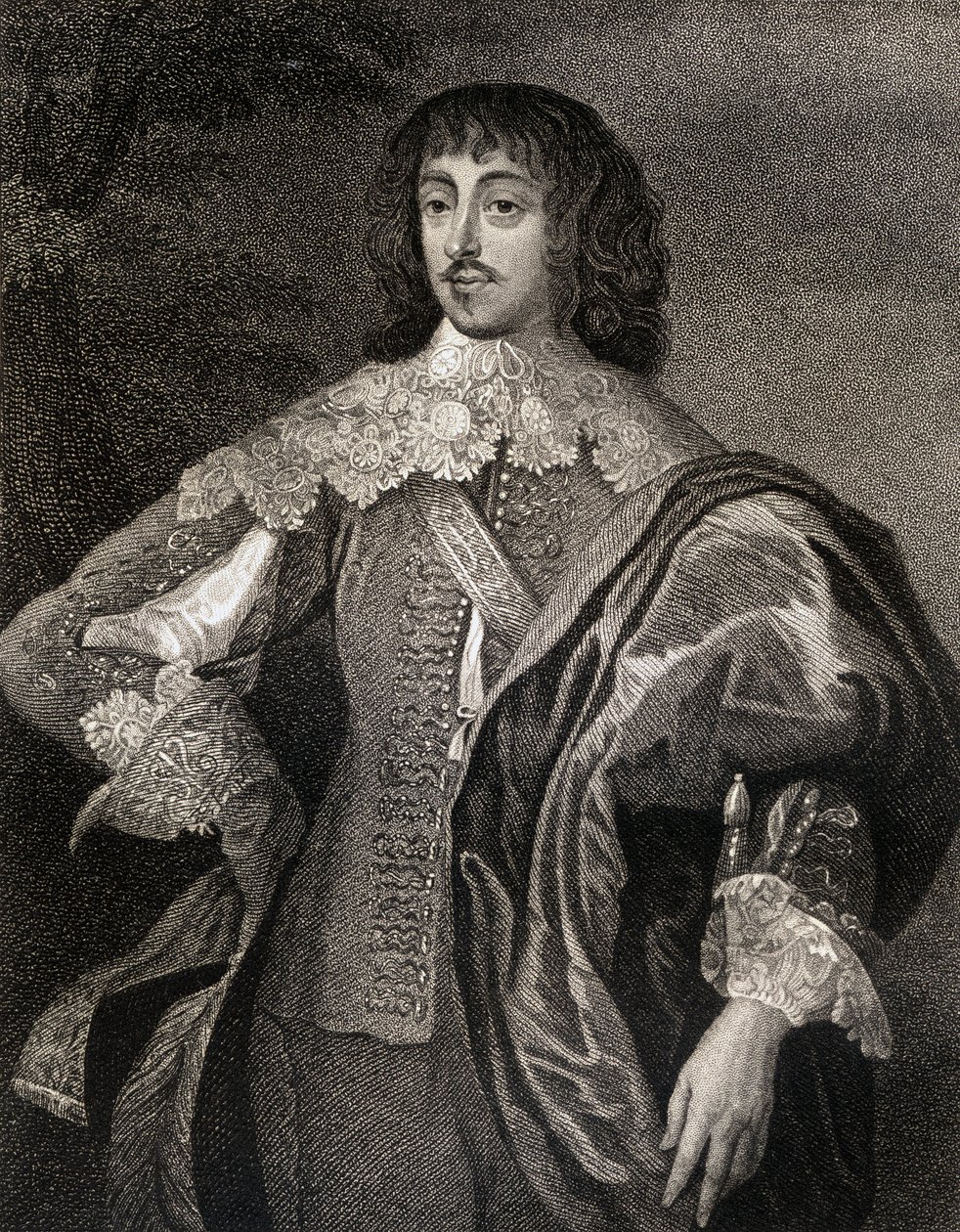 Porträt von William Villiers (1613-43) Viscount Grandison, aus Lodges British Portraits, 1823 von English School