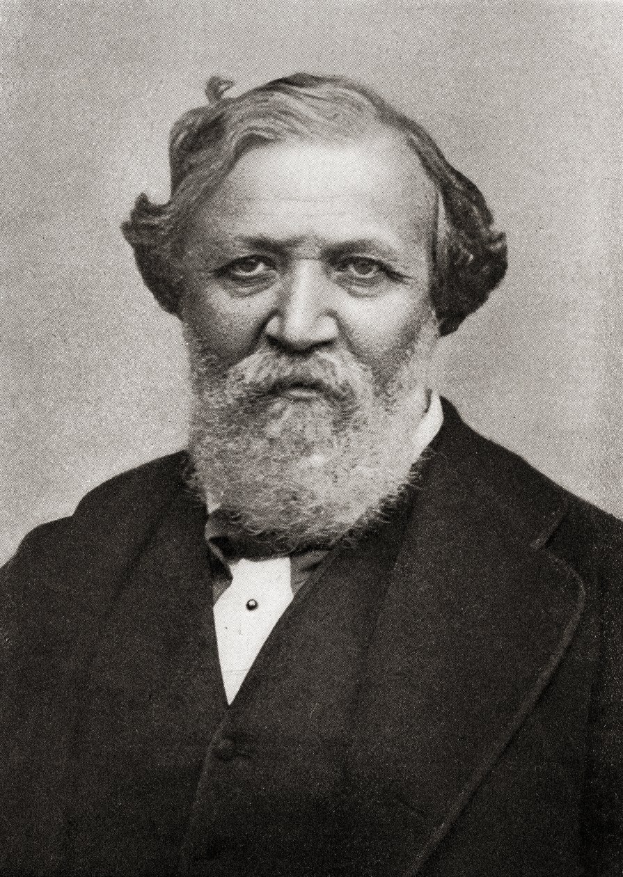 Porträt des englischen Dichters Robert Browning (1812-89) von English School
