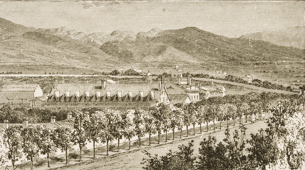 Residenz von Brigham Young (1801-77), zweiter Präsident der Mormonenkirche, Salt Lake City, Utah, aus 